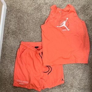 Jordan Bright Orange Athletic Set